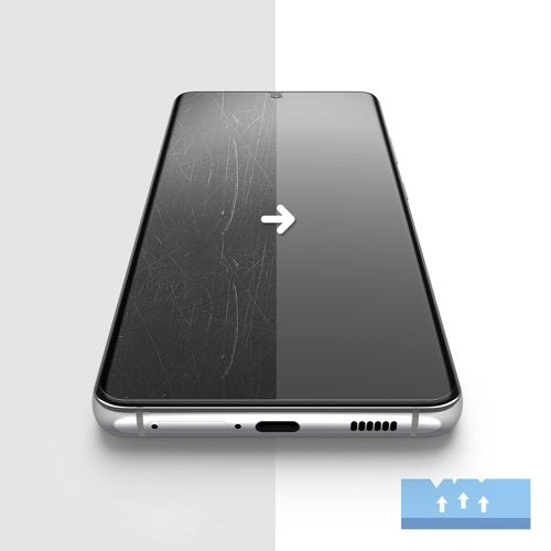 Ringke Easy Flex Schutzfolie für Samsung S21 Ultra / nass Montage 2stk.