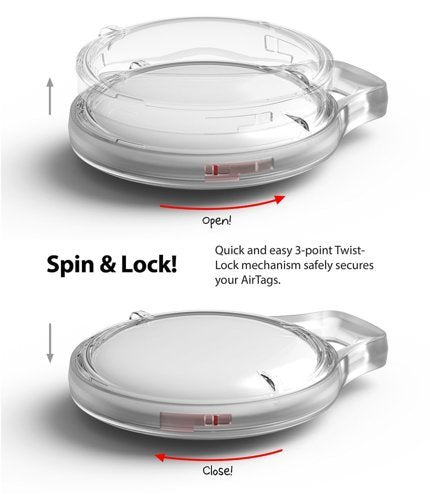 Ringke Case für Apple AirTag transparent / lila