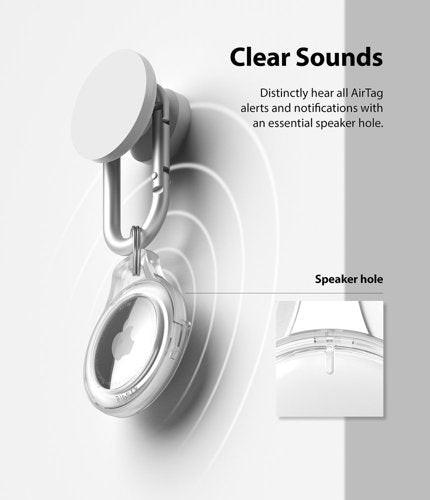 Ringke Case für Apple AirTag transparent / schwarz