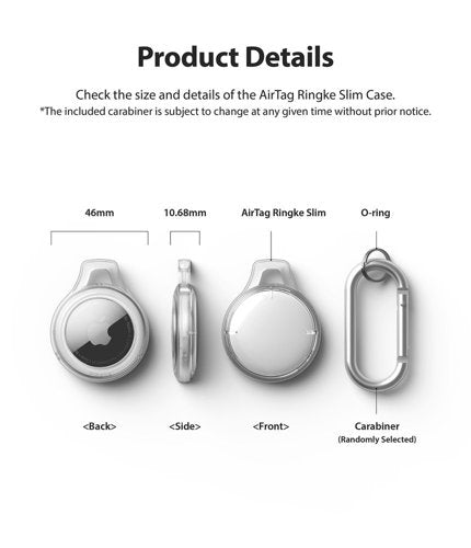 Ringke Case für Apple AirTag transparent / lila
