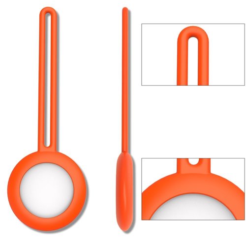 Case für Apple AirTag orange Silikon