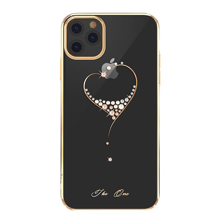 Kingxbar iPhone 11 Pro Gold Case mit Swarovski Steine Gold - smartphonecover.ch