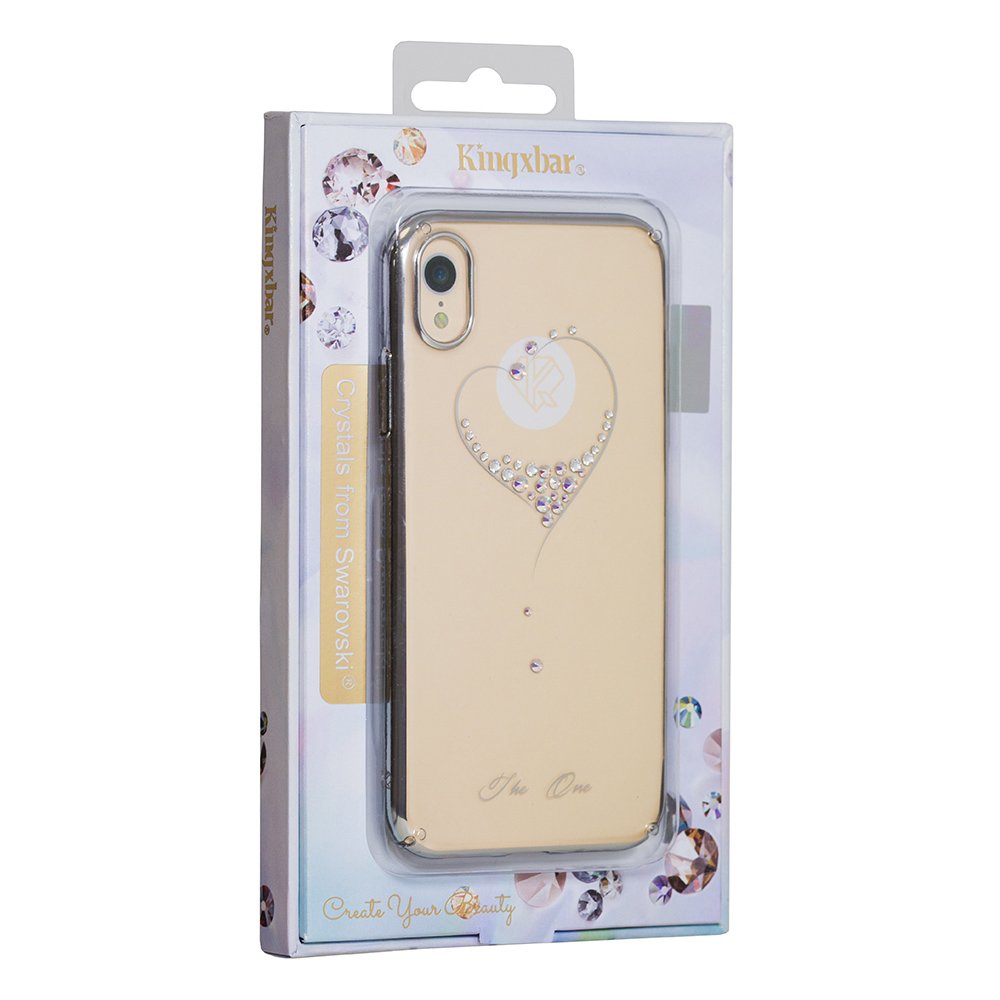 Kingxbar iPhone 11 Pro Max Gold Case mit Swarovski Steine - smartphonecover.ch