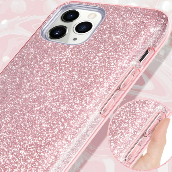 Pink Glitzer Case iPhone 13 mini
