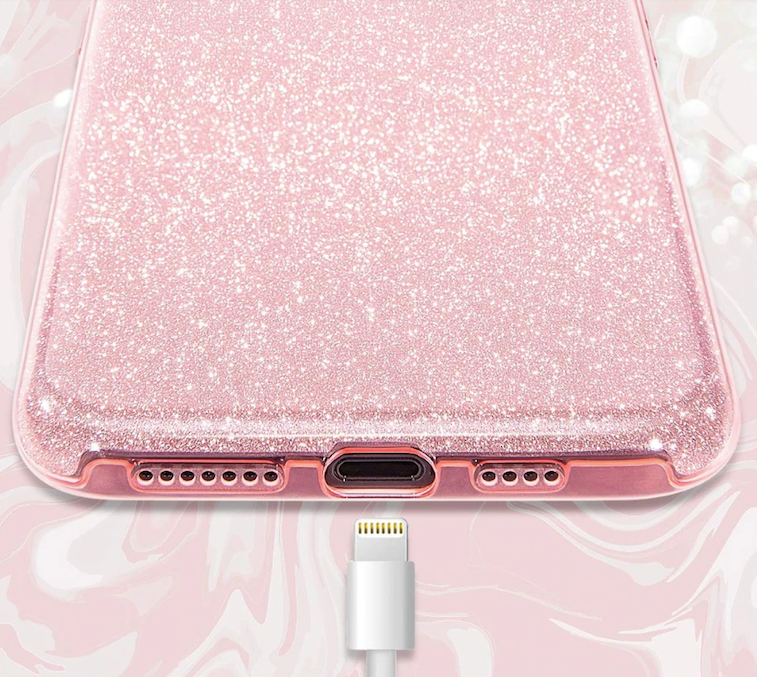 Pink Glitzer Case iPhone 13 mini