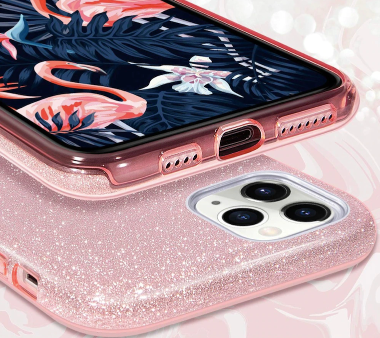 Pink Glitzer Case iPhone 13