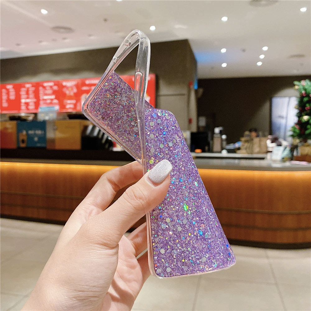 Glitzer Case Samsung Galaxy S22 violett