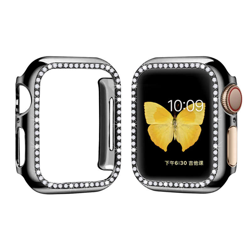 Diamant Apple Watch Case (45mm) schwarz