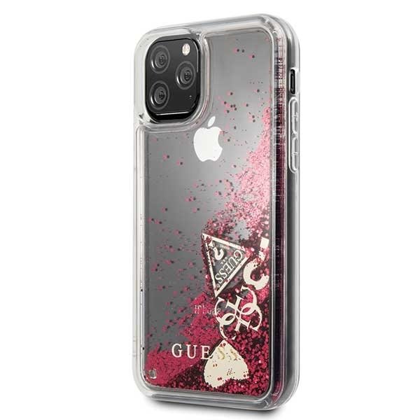 Guess iPhone 11 Pro Case Glitter Hearts - smartphonecover.ch