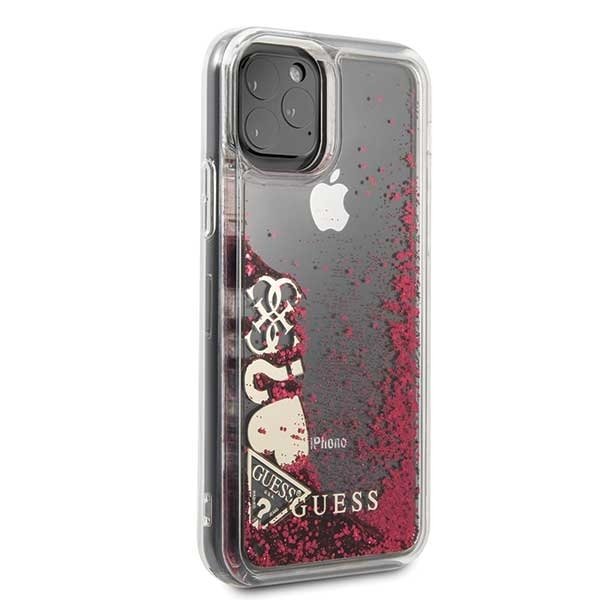 Guess iPhone 11 Pro Case Glitter Hearts - smartphonecover.ch