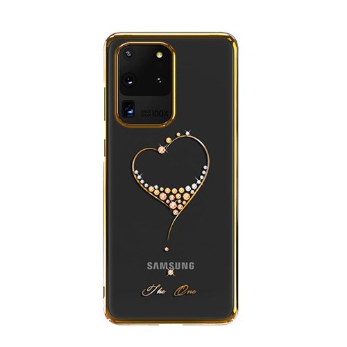Kingxbar Samsung Galaxy S20 Ultra Case mit Swarovski Steine Gold - smartphonecover.ch
