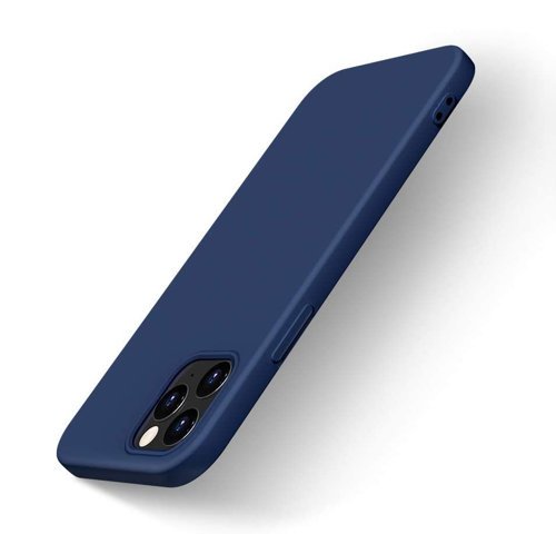 iPhone 12 Pro Max Silicon Case Blau