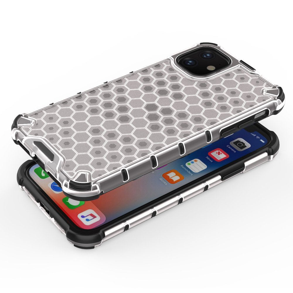 Handyhülle Schutzhülle für iPhone 11 Honeycomb Grau