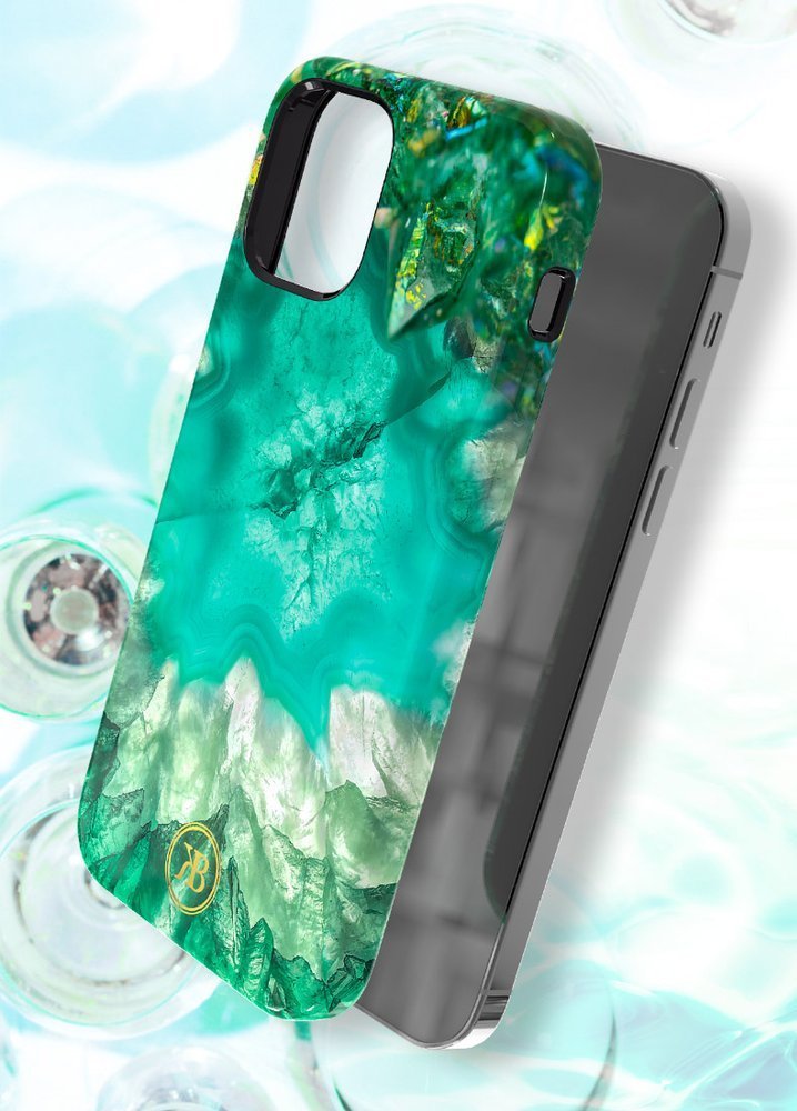 Kingxbar iPhone 12 mini Case Marble Series Grün