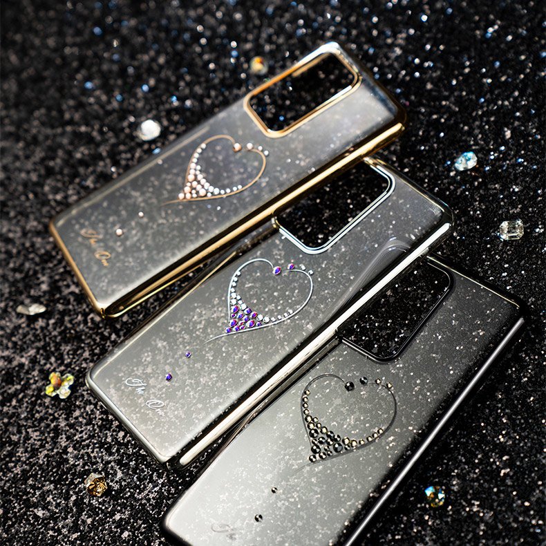 Kingxbar Samsung Galaxy S20 Case mit Swarovski Steine Silver - smartphonecover.ch