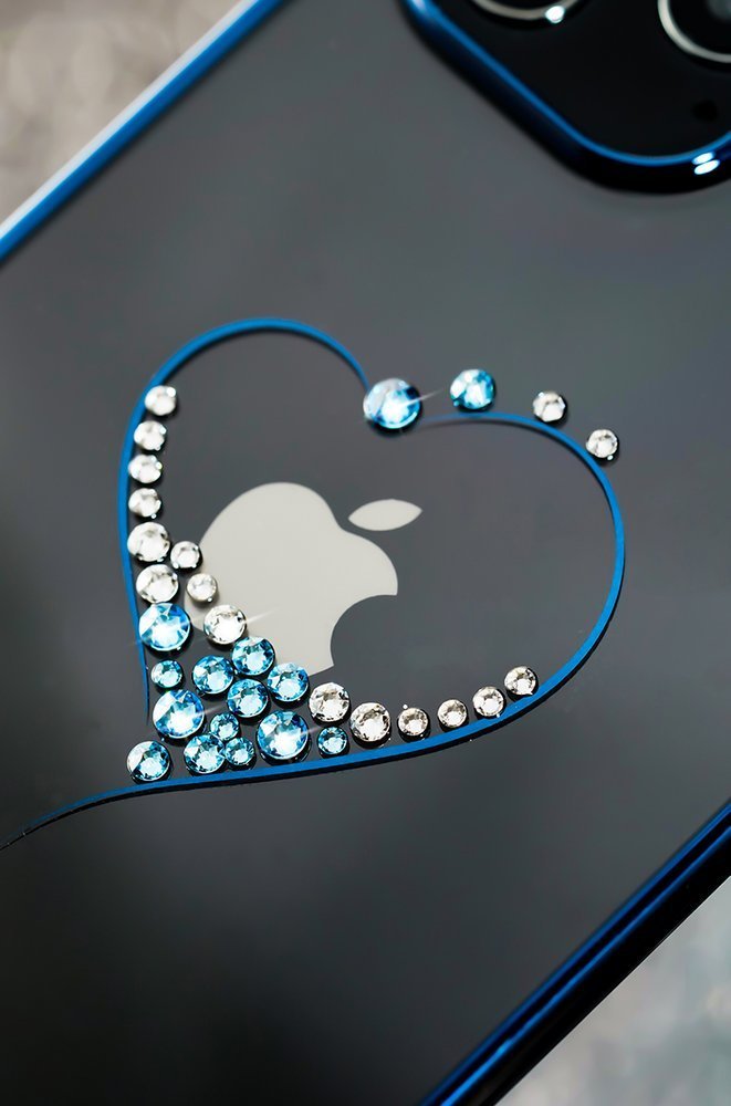 iPhone 12 Pro Max Case Wish Series Heart Blue