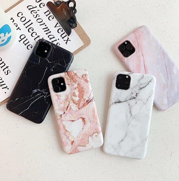 Wozinsky Handyhülle Marmor für iPhone 12 Pro / iPhone 12 Schwarz