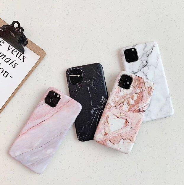 Wozinsky Handyhülle Marmor für iPhone 12 Pro / iPhone 12 Schwarz