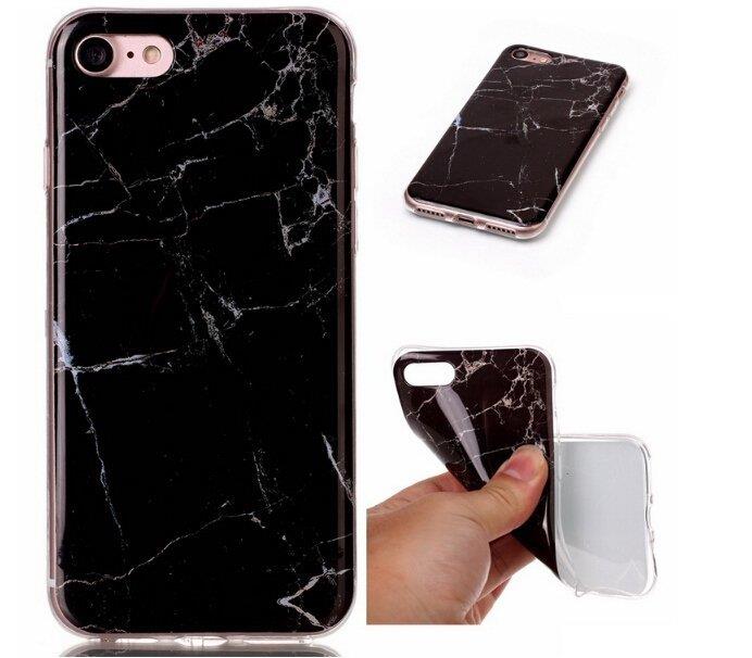 Wozinsky Handyhülle Marmor für iPhone 12 Pro / iPhone 12 Schwarz