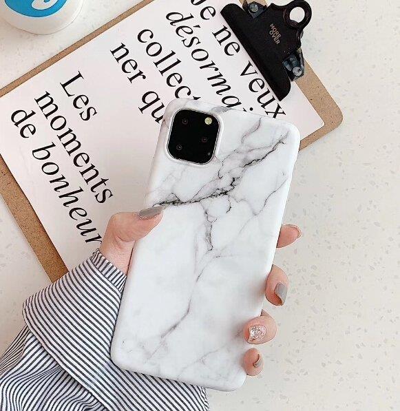 Wozinsky Schutzhülle Marmor für iPhone 12 Pro / iPhone 12 Weiss
