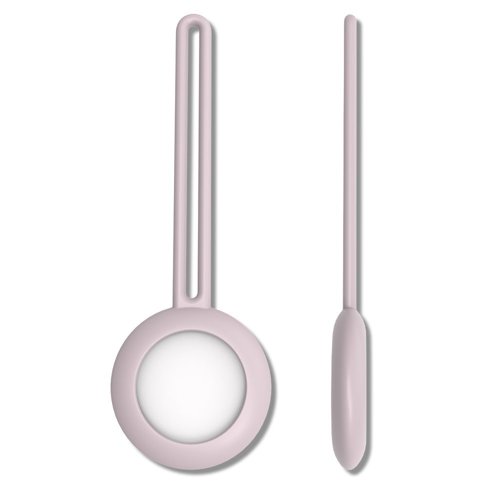 Case für Apple AirTag rosa Silikon