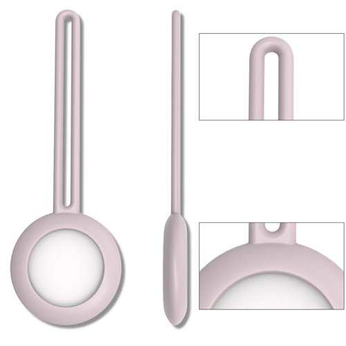 Case für Apple AirTag rosa Silikon