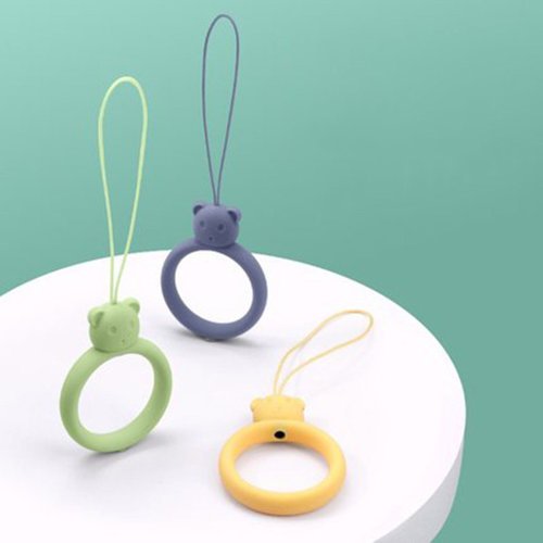 Phone lanyard phone bear weiss