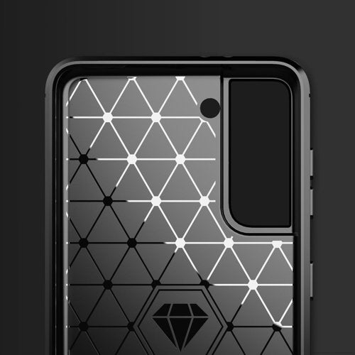Carbon Case Flexibel für Samsung Galaxy S21 5G schwarz