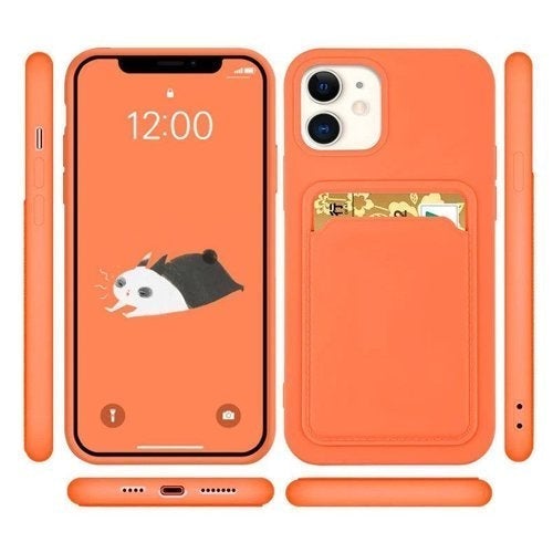 Handy-Hülle Card Case iPhone 13 Pro rosa