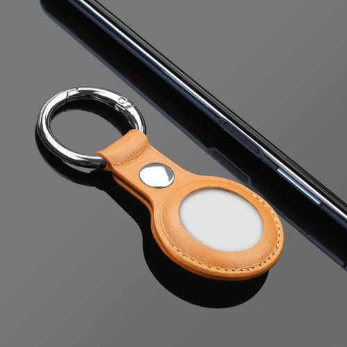 Case für Apple AirTag hellbraun