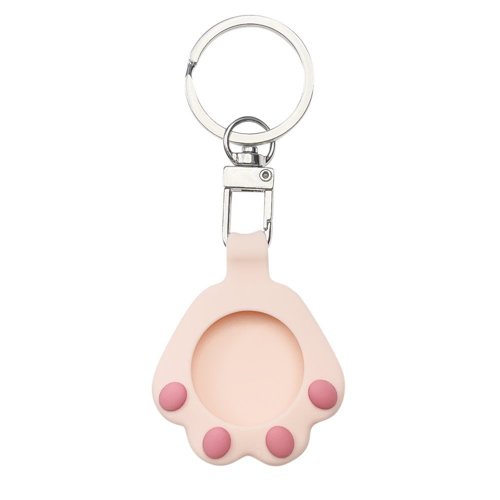 Cat Paw Case für Apple AirTag rosa