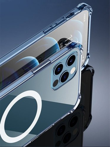 Clear Magnetic Case MagSafe für iPhone 12 Pro / iPhone 12 rosa