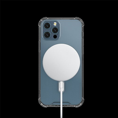 Clear Magnetic Case MagSafe für iPhone 12 Pro / iPhone 12 rosa