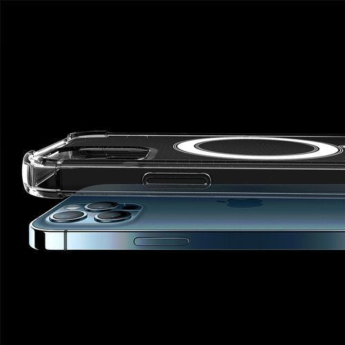Clear Magnetic Case MagSafe für iPhone 12 Pro / iPhone 12 rosa