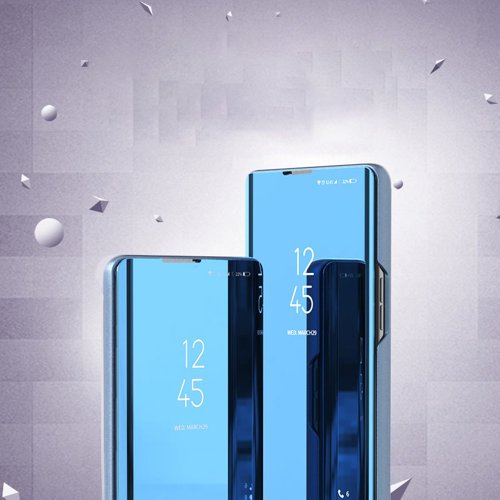 Clear View Case für Samsung S21 Ultra blau