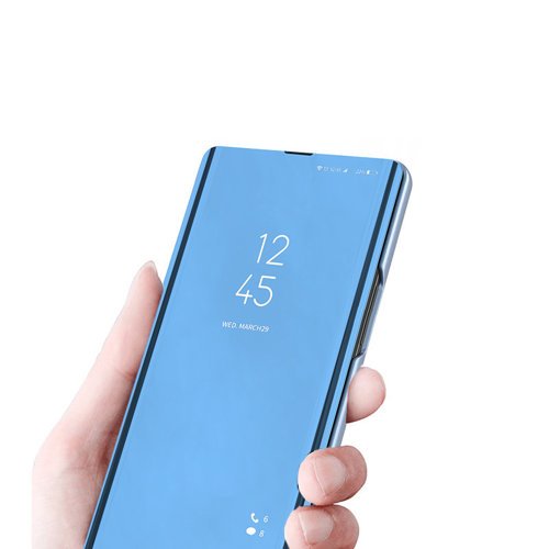 Clear View Case für Samsung S21 Ultra blau