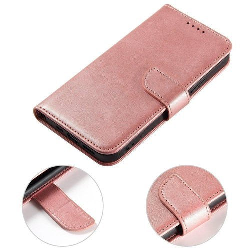 Magnet Case Booktype für Samsung S21 Ultra rosa