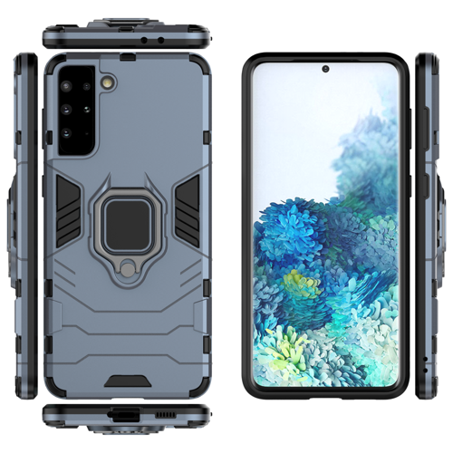 Ring Armor Case für Samsung S21+ Plus blau