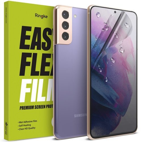 Ringke Easy Flex Schutzfolie für Samsung S21+ Plus / nass Montage 2stk.
