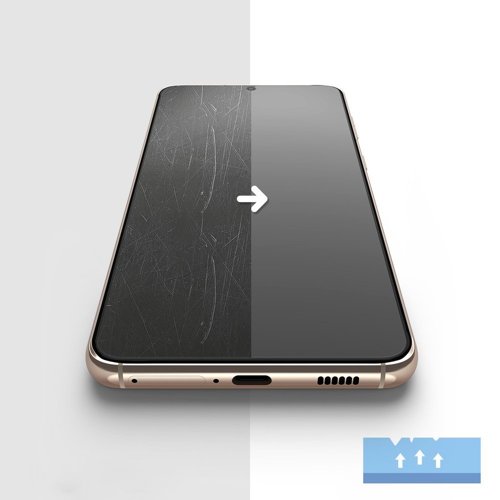 Ringke Easy Flex Schutzfolie für Samsung S21+ Plus / nass Montage 2stk.