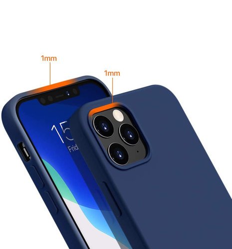 Silicone Case Flexibel für iPhone 12 mini Blau
