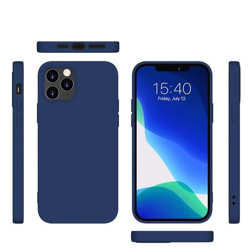 Silicone Case Flexibel für iPhone 12 mini Blau