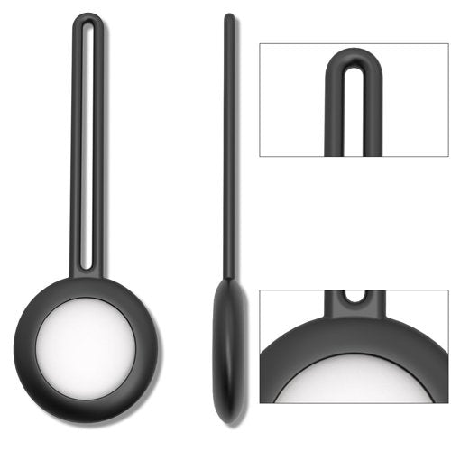 Case für Apple AirTag schwarz Silikon