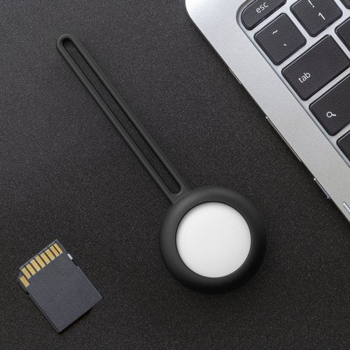 Case für Apple AirTag schwarz Silikon